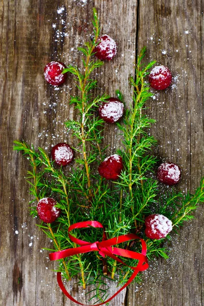 Abstract Christmas Natural Background in Grey Boards — Stock Photo, Image