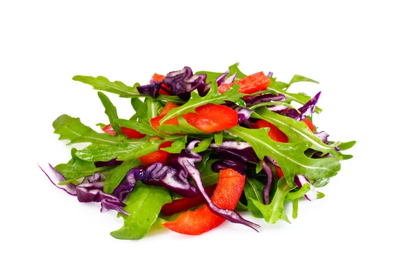 Ensalada de rúcula y col roja — Foto de Stock