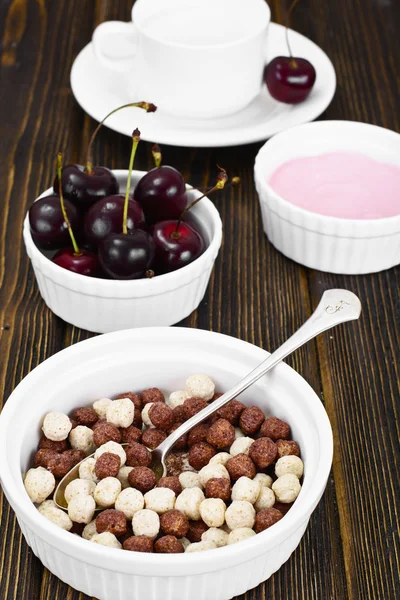 Protein Chocolate Beakfast — Stock Photo, Image