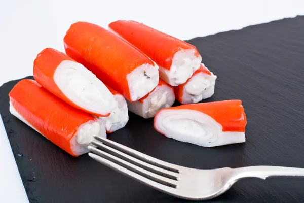 Crab Sticks with Cheese — Stock Photo, Image