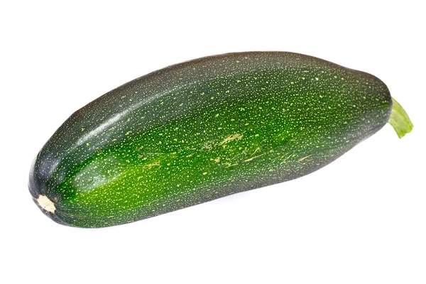 Färsk grön zucchini på vit bakgrund — Stockfoto