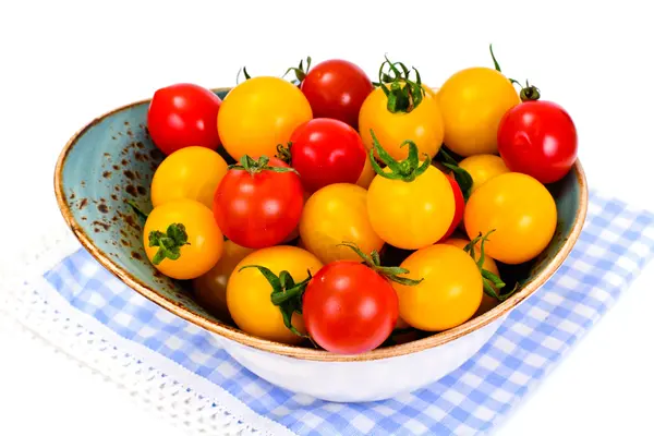 Fresh Cherry Tomato on Whyite Background — Stock Photo, Image
