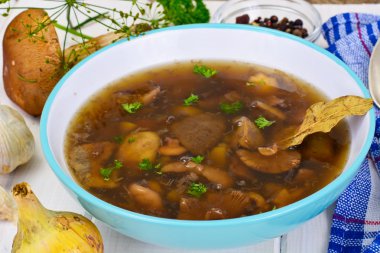 yabani mantar çorbası