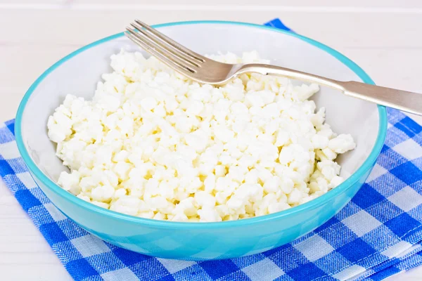 Queijo Cottage com cereja doce — Fotografia de Stock