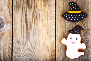 Gingerbread Cadılar Bayramı için. Çocuklar için komik tatil gıda