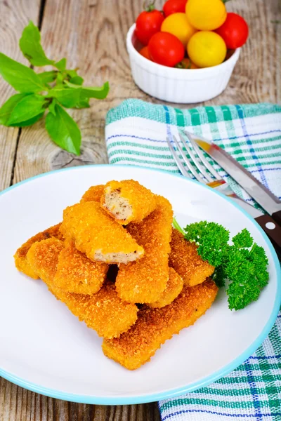 Fish sticks  breaded Royalty Free Stock Images