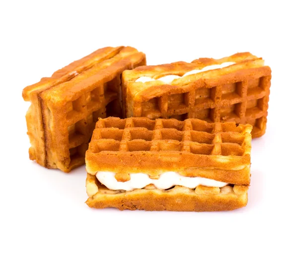 Süße leckere Wiener Waffeln — Stockfoto