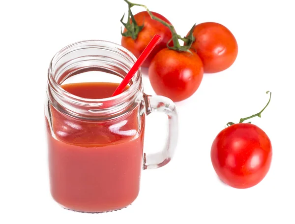 Manis Vitamin Vitamin Tomat Smoothies Juice — Stok Foto