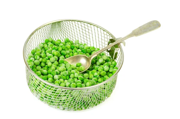 Préservation Des Vitamines Pois Verts Congelés Légumes Biologiques — Photo