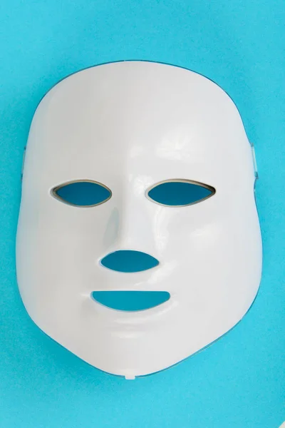 Máscara Led Dispositivo Para Clarear Rejuvenescer Pele Terapia Colagénio Foto — Fotografia de Stock
