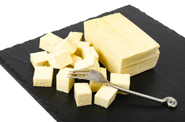 Tofu Produto Proteico Leite Soja Foto Estúdio — Fotografia de Stock