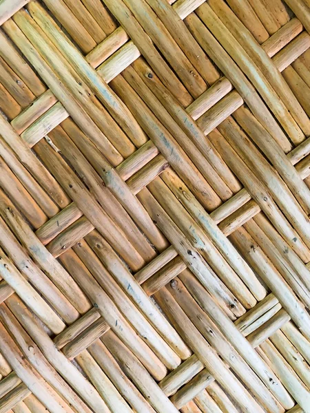 Wicker Surface Element Made Natural Rods Studio Photo — Stock Photo, Image