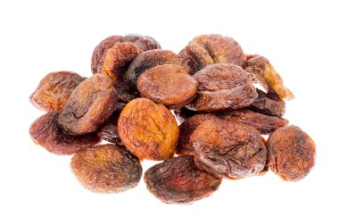 Faydalı kurutulmuş meyve. Kurutulmuş çikolatalı kayısı. Stüdyo Fotoğrafı