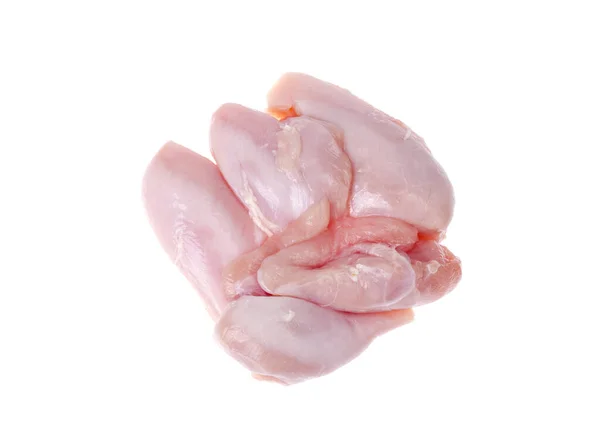 Raw Fresh Chicken Breast White Background Studio Photo — Stock Photo, Image