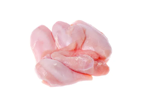 Raw Fresh Chicken Breast White Background Studio Photo — Stock Photo, Image