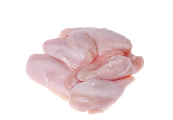 Raw Fresh Chicken Breast White Background Studio Photo — Stock Photo, Image