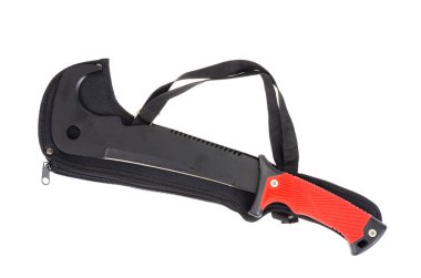 Beyaz arka planda kasası olan bir pala. Stüdyo Fotoğrafı