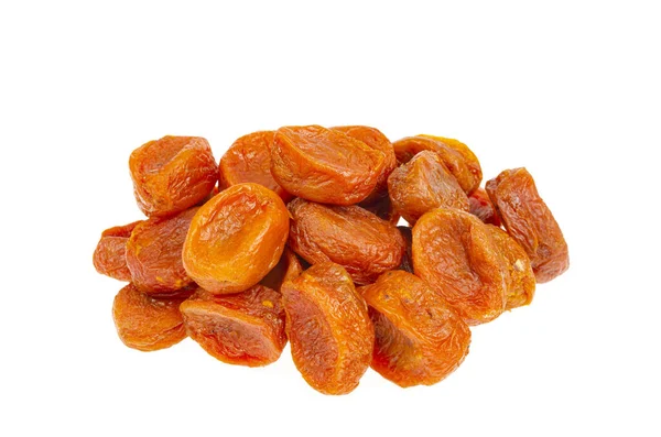 Orange Fruits Dried Apricot White Background Studio Photo — Stock Photo, Image