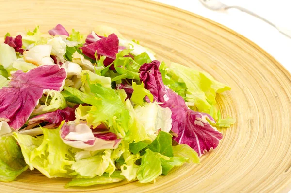 Folhas Coloridas Saladas Diferentes Comida Saudável Dieta Foto Estúdio — Fotografia de Stock