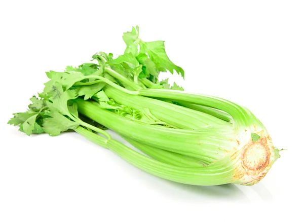 Celeri Juicy Segar di Latar Belakang Putih — Stok Foto