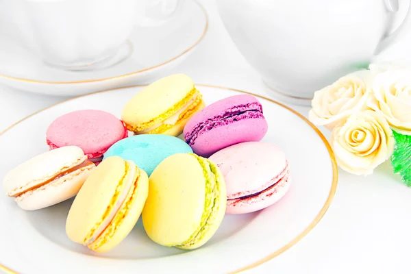 Sweet and Colourful French Macaroons — Stock Photo, Image