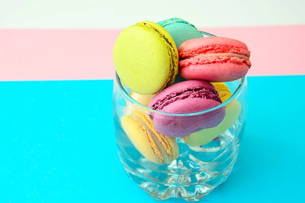 Macaroons franceses doces e coloridos — Fotografia de Stock