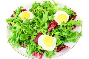 Salata karışımı Batavi, Frise, Radicchio, hindiba, diyet Mel