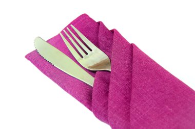 Gümüş sofra: Çatal, bıçak.