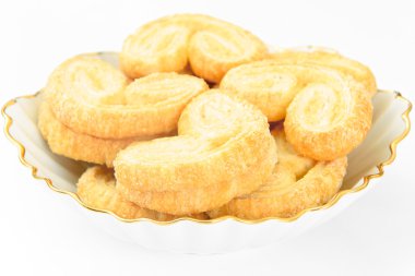 Şeker Puff kurabiye plaka üzerinde.