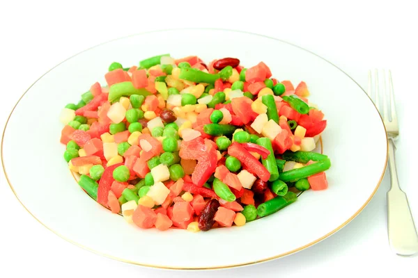 Mexican Mix of Vegetables. Tomatoes, Beans, Celery Root, Green B — Stock Photo, Image