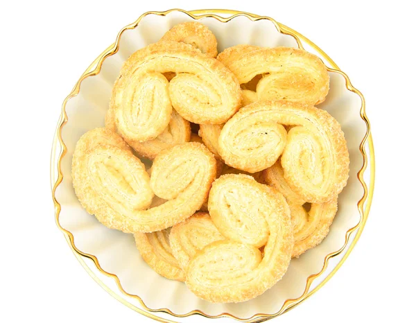 Sugar Puff Cookie-uri pe placă . — Fotografie, imagine de stoc
