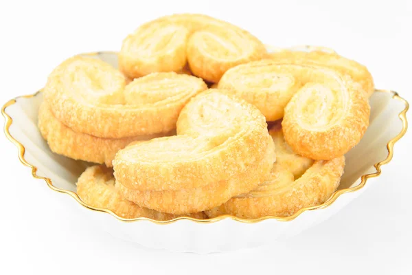 Sugar Puff Cookies on Plate. — Stock Photo, Image