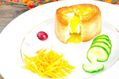 Fondan baget yumurta ile Kahvaltı