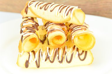 Lezzetli şeker çikolata ile Noel tatlılar.