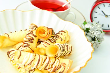 Lezzetli şeker çikolata ile Noel tatlılar.