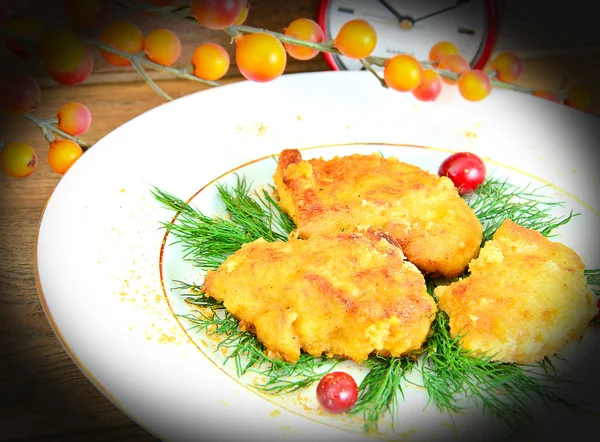 Roti Ayam Fillet dengan Herbs dan Cranberries . — Stok Foto