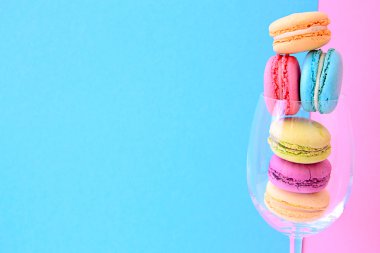 güzel ve renkli Fransızca macaroons