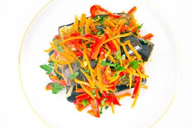 Diyet ve sağlıklı gıda:, patlıcanlı salata havuç