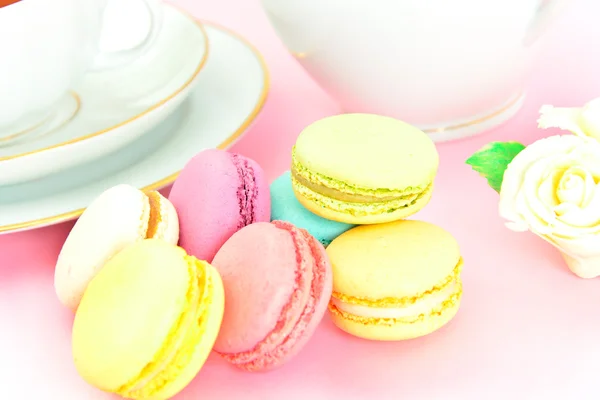 Sweet and Colourful French Macaroons — Stock Photo, Image