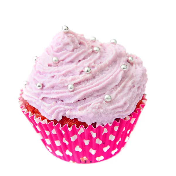 Bolo com creme, Cupcake — Fotografia de Stock