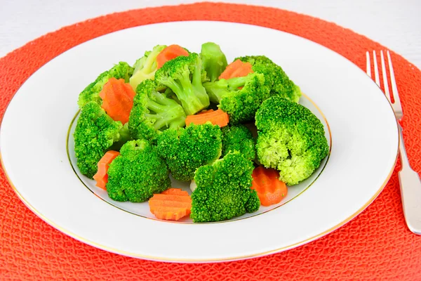 Broccoli e Carote. Dieta Fitness Nutrizione — Foto Stock