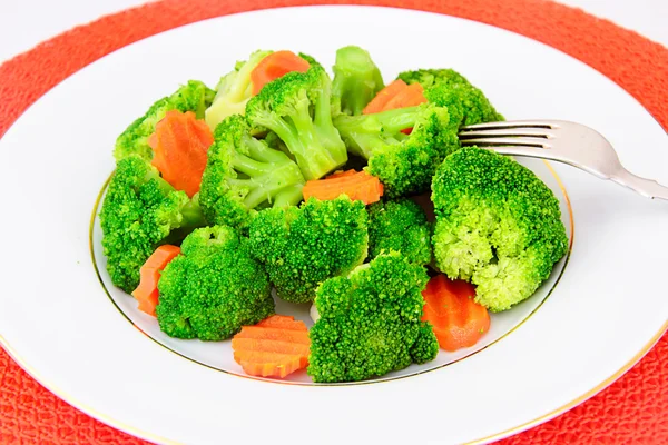 Brokkoli und Karotten. Ernährung Fitness Ernährung — Stockfoto