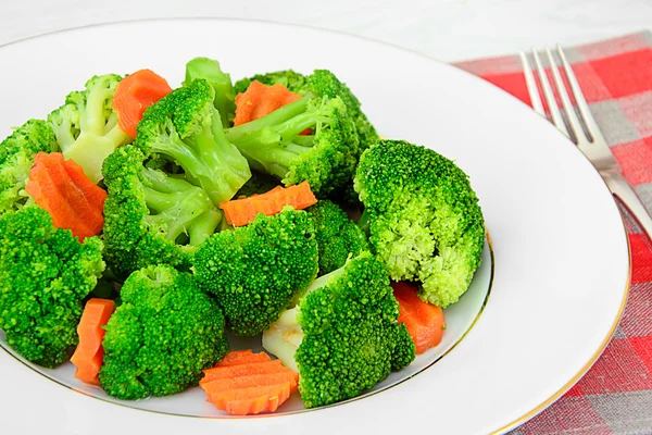Brócoli y zanahorias. Alimentación Fitness Nutrición — Foto de Stock