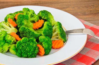 Brokoli ve havuç. Diyet Fitness beslenme