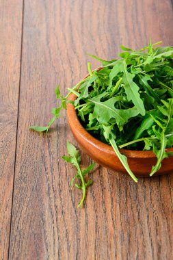 Roka odunsu arka plan üzerinde