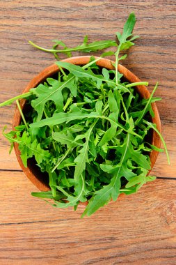 Roka odunsu arka plan üzerinde