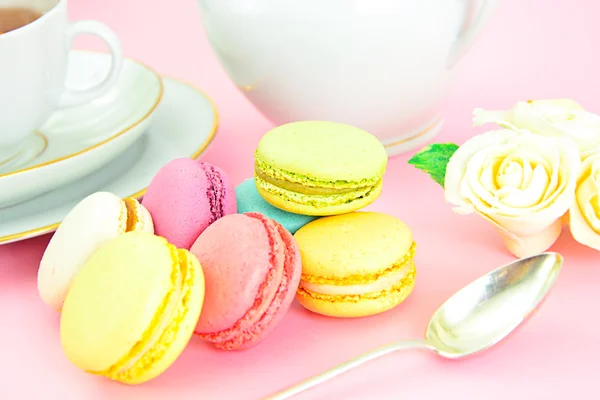 Sweet and Colourful French Macaroons — Stock Photo, Image