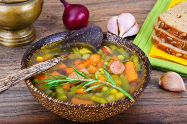 Sebze çorbası. Diyet Fitness beslenme