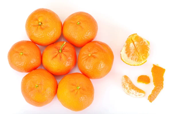 Délicieux Mandarines sucrées juteuses mûres . — Photo