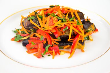 Diyet ve sağlıklı gıda:, patlıcanlı salata havuç